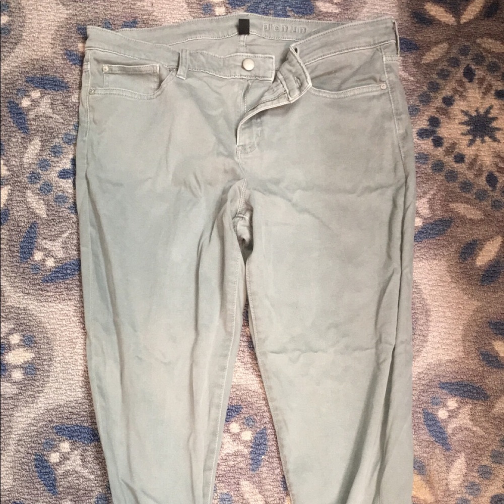 Gap super skinny crop denim jeans light gray